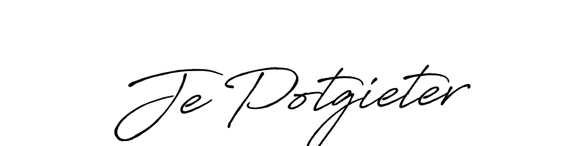 It looks lik you need a new signature style for name Je Potgieter. Design unique handwritten (Antro_Vectra_Bolder) signature with our free signature maker in just a few clicks. Je Potgieter signature style 7 images and pictures png