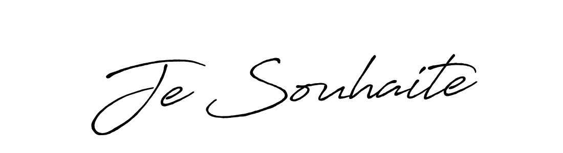 Antro_Vectra_Bolder is a professional signature style that is perfect for those who want to add a touch of class to their signature. It is also a great choice for those who want to make their signature more unique. Get Je Souhaite name to fancy signature for free. Je Souhaite signature style 7 images and pictures png