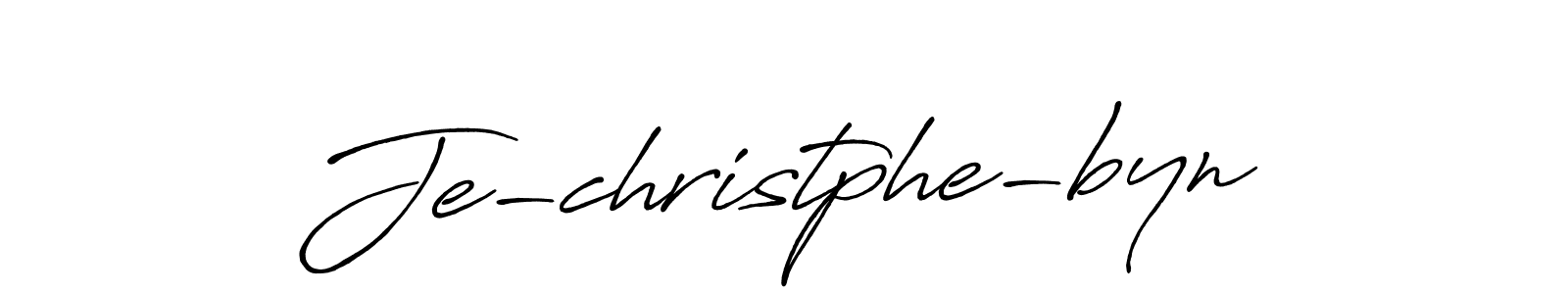 Use a signature maker to create a handwritten signature online. With this signature software, you can design (Antro_Vectra_Bolder) your own signature for name Je-christphe-byn. Je-christphe-byn signature style 7 images and pictures png