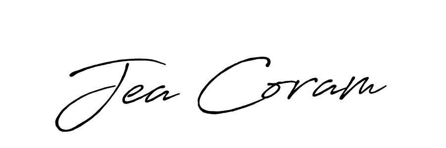 Here are the top 10 professional signature styles for the name Jea Coram. These are the best autograph styles you can use for your name. Jea Coram signature style 7 images and pictures png