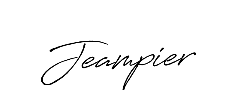 Design your own signature with our free online signature maker. With this signature software, you can create a handwritten (Antro_Vectra_Bolder) signature for name Jeampier. Jeampier signature style 7 images and pictures png