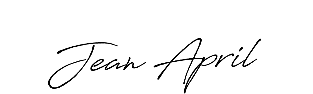 Create a beautiful signature design for name Jean April. With this signature (Antro_Vectra_Bolder) fonts, you can make a handwritten signature for free. Jean April signature style 7 images and pictures png