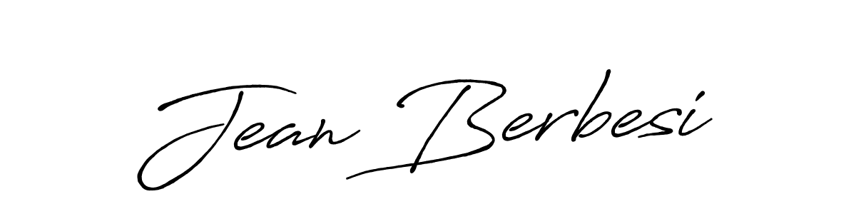 Jean Berbesi stylish signature style. Best Handwritten Sign (Antro_Vectra_Bolder) for my name. Handwritten Signature Collection Ideas for my name Jean Berbesi. Jean Berbesi signature style 7 images and pictures png