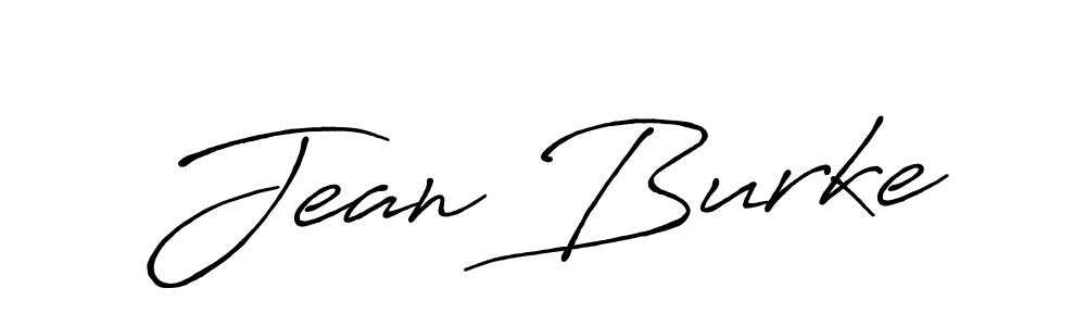 How to make Jean Burke name signature. Use Antro_Vectra_Bolder style for creating short signs online. This is the latest handwritten sign. Jean Burke signature style 7 images and pictures png