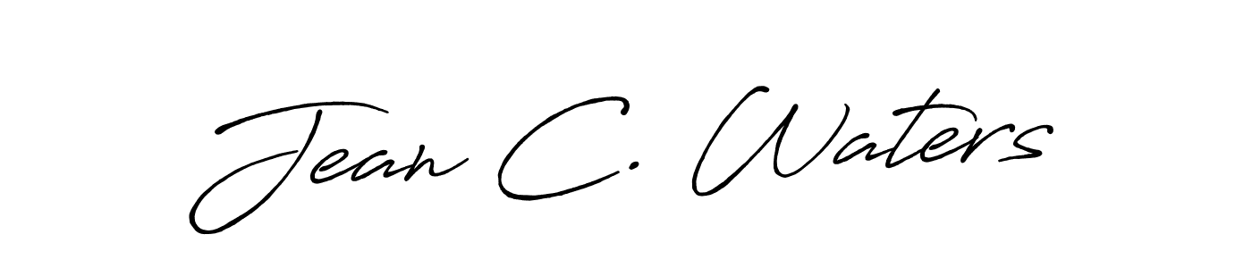 Use a signature maker to create a handwritten signature online. With this signature software, you can design (Antro_Vectra_Bolder) your own signature for name Jean C. Waters. Jean C. Waters signature style 7 images and pictures png