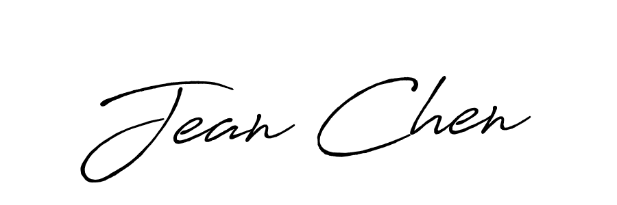 Make a beautiful signature design for name Jean Chen. With this signature (Antro_Vectra_Bolder) style, you can create a handwritten signature for free. Jean Chen signature style 7 images and pictures png