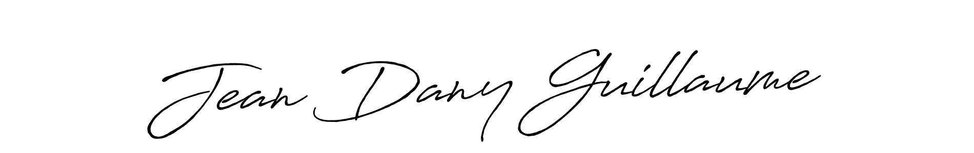 Design your own signature with our free online signature maker. With this signature software, you can create a handwritten (Antro_Vectra_Bolder) signature for name Jean Dany Guillaume. Jean Dany Guillaume signature style 7 images and pictures png