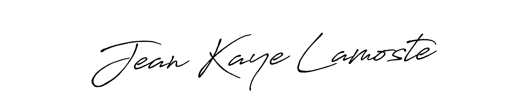 Make a beautiful signature design for name Jean Kaye Lamoste. With this signature (Antro_Vectra_Bolder) style, you can create a handwritten signature for free. Jean Kaye Lamoste signature style 7 images and pictures png