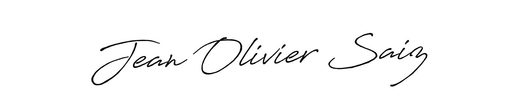 Also we have Jean Olivier Saiz name is the best signature style. Create professional handwritten signature collection using Antro_Vectra_Bolder autograph style. Jean Olivier Saiz signature style 7 images and pictures png