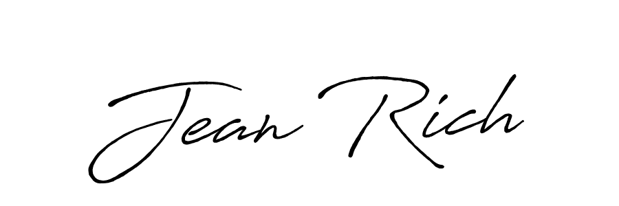 It looks lik you need a new signature style for name Jean Rich. Design unique handwritten (Antro_Vectra_Bolder) signature with our free signature maker in just a few clicks. Jean Rich signature style 7 images and pictures png