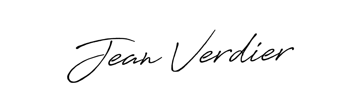 How to make Jean Verdier name signature. Use Antro_Vectra_Bolder style for creating short signs online. This is the latest handwritten sign. Jean Verdier signature style 7 images and pictures png