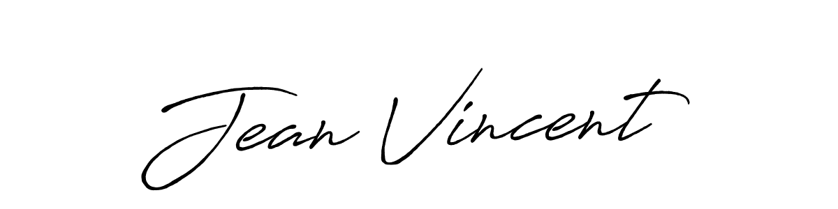 Create a beautiful signature design for name Jean Vincent. With this signature (Antro_Vectra_Bolder) fonts, you can make a handwritten signature for free. Jean Vincent signature style 7 images and pictures png