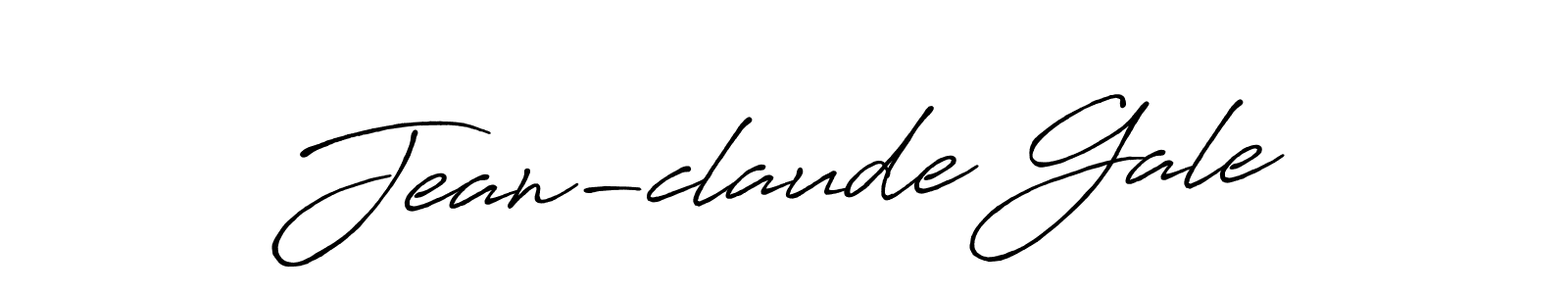 The best way (Antro_Vectra_Bolder) to make a short signature is to pick only two or three words in your name. The name Jean-claude Gale include a total of six letters. For converting this name. Jean-claude Gale signature style 7 images and pictures png