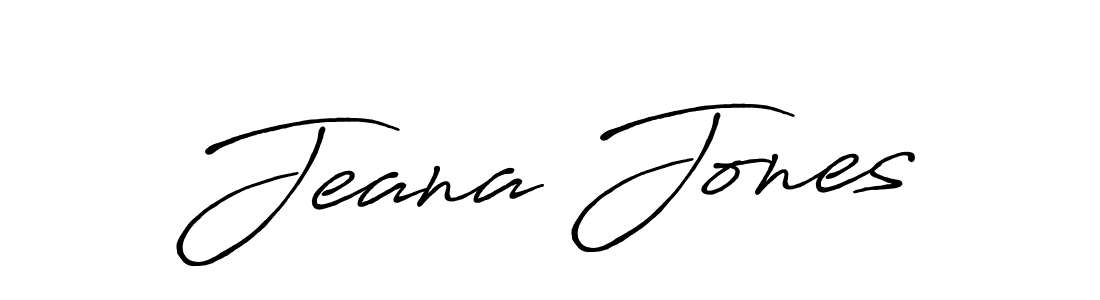 Use a signature maker to create a handwritten signature online. With this signature software, you can design (Antro_Vectra_Bolder) your own signature for name Jeana Jones. Jeana Jones signature style 7 images and pictures png