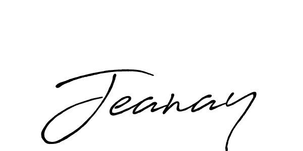 Design your own signature with our free online signature maker. With this signature software, you can create a handwritten (Antro_Vectra_Bolder) signature for name Jeanay. Jeanay signature style 7 images and pictures png