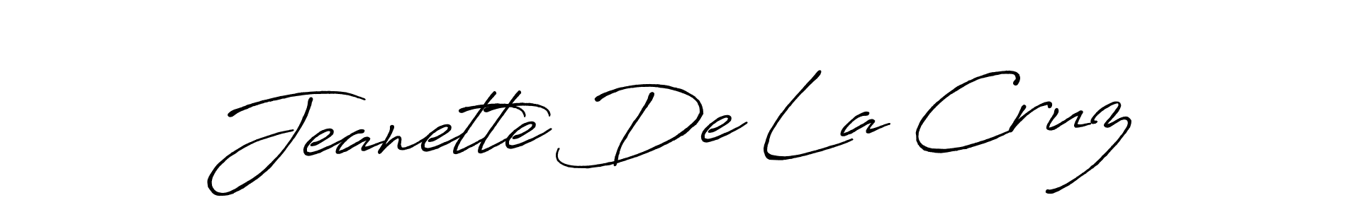 Once you've used our free online signature maker to create your best signature Antro_Vectra_Bolder style, it's time to enjoy all of the benefits that Jeanette De La Cruz name signing documents. Jeanette De La Cruz signature style 7 images and pictures png