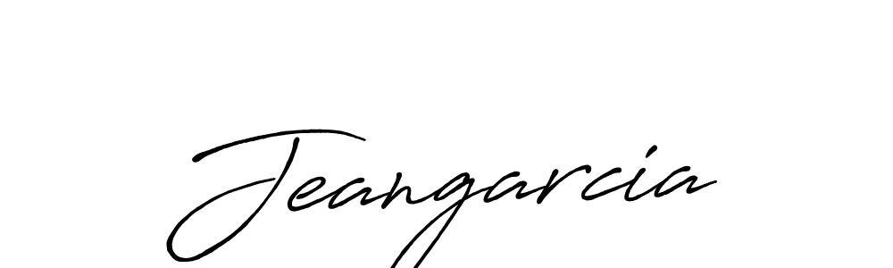 Make a beautiful signature design for name Jeangarcia. With this signature (Antro_Vectra_Bolder) style, you can create a handwritten signature for free. Jeangarcia signature style 7 images and pictures png