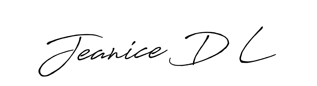 Also we have Jeanice D L name is the best signature style. Create professional handwritten signature collection using Antro_Vectra_Bolder autograph style. Jeanice D L signature style 7 images and pictures png