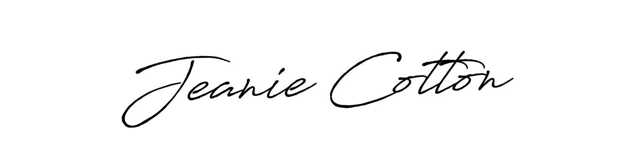 Also You can easily find your signature by using the search form. We will create Jeanie Cotton name handwritten signature images for you free of cost using Antro_Vectra_Bolder sign style. Jeanie Cotton signature style 7 images and pictures png