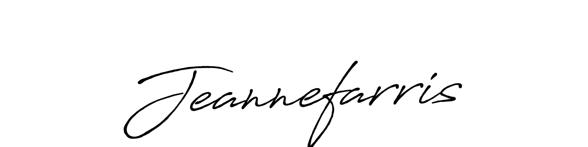 The best way (Antro_Vectra_Bolder) to make a short signature is to pick only two or three words in your name. The name Jeannefarris include a total of six letters. For converting this name. Jeannefarris signature style 7 images and pictures png