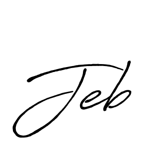 Jeb stylish signature style. Best Handwritten Sign (Antro_Vectra_Bolder) for my name. Handwritten Signature Collection Ideas for my name Jeb. Jeb signature style 7 images and pictures png