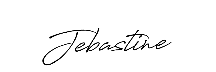 Jebastine stylish signature style. Best Handwritten Sign (Antro_Vectra_Bolder) for my name. Handwritten Signature Collection Ideas for my name Jebastine. Jebastine signature style 7 images and pictures png