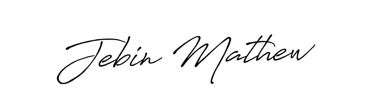Also You can easily find your signature by using the search form. We will create Jebin Mathew name handwritten signature images for you free of cost using Antro_Vectra_Bolder sign style. Jebin Mathew signature style 7 images and pictures png