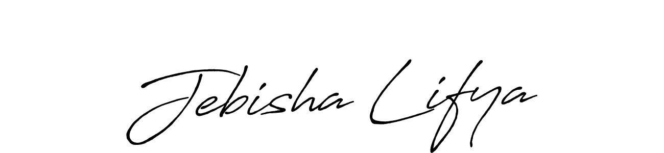 Make a beautiful signature design for name Jebisha Lifya. With this signature (Antro_Vectra_Bolder) style, you can create a handwritten signature for free. Jebisha Lifya signature style 7 images and pictures png