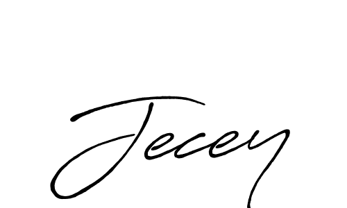 How to make Jecey name signature. Use Antro_Vectra_Bolder style for creating short signs online. This is the latest handwritten sign. Jecey signature style 7 images and pictures png