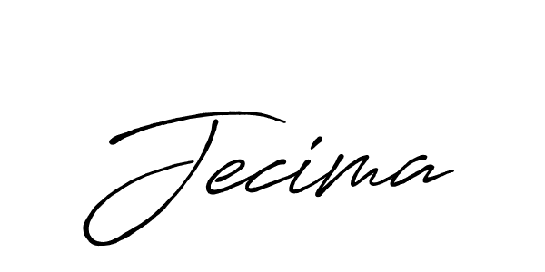 Design your own signature with our free online signature maker. With this signature software, you can create a handwritten (Antro_Vectra_Bolder) signature for name Jecima. Jecima signature style 7 images and pictures png