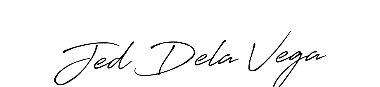 It looks lik you need a new signature style for name Jed Dela Vega. Design unique handwritten (Antro_Vectra_Bolder) signature with our free signature maker in just a few clicks. Jed Dela Vega signature style 7 images and pictures png