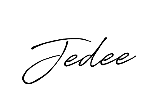 It looks lik you need a new signature style for name Jedee. Design unique handwritten (Antro_Vectra_Bolder) signature with our free signature maker in just a few clicks. Jedee signature style 7 images and pictures png