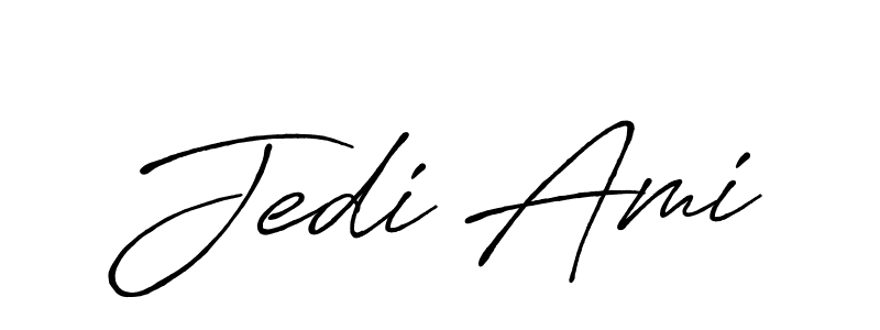 Also we have Jedi Ami name is the best signature style. Create professional handwritten signature collection using Antro_Vectra_Bolder autograph style. Jedi Ami signature style 7 images and pictures png