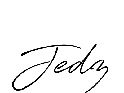 How to make Jedz name signature. Use Antro_Vectra_Bolder style for creating short signs online. This is the latest handwritten sign. Jedz signature style 7 images and pictures png