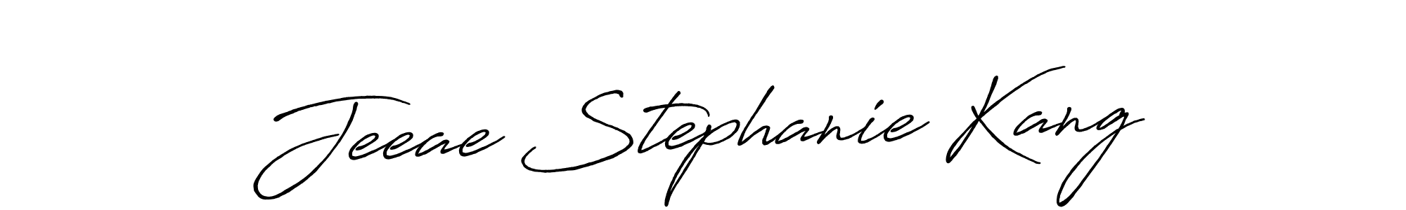 How to make Jeeae Stephanie Kang signature? Antro_Vectra_Bolder is a professional autograph style. Create handwritten signature for Jeeae Stephanie Kang name. Jeeae Stephanie Kang signature style 7 images and pictures png