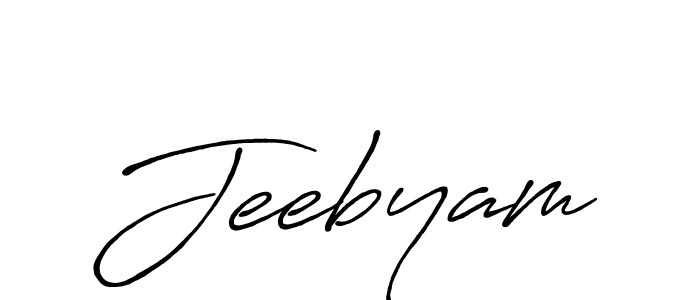 Design your own signature with our free online signature maker. With this signature software, you can create a handwritten (Antro_Vectra_Bolder) signature for name Jeebyam. Jeebyam signature style 7 images and pictures png