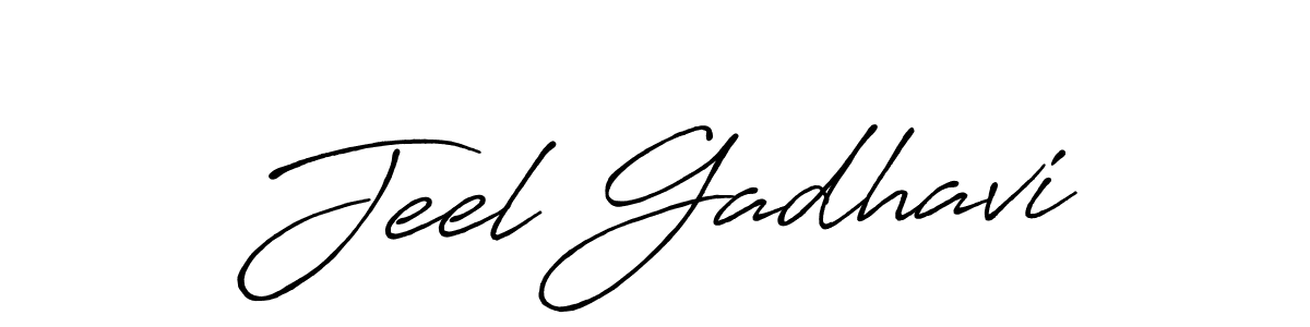 This is the best signature style for the Jeel Gadhavi name. Also you like these signature font (Antro_Vectra_Bolder). Mix name signature. Jeel Gadhavi signature style 7 images and pictures png