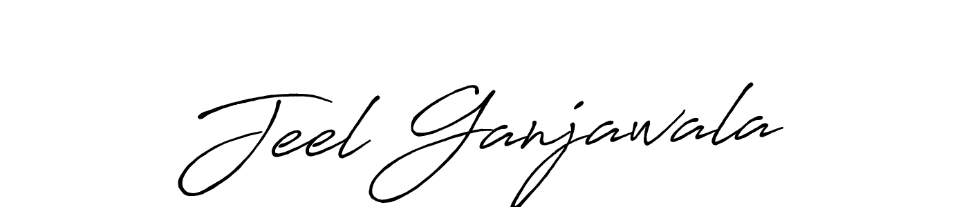 You should practise on your own different ways (Antro_Vectra_Bolder) to write your name (Jeel Ganjawala) in signature. don't let someone else do it for you. Jeel Ganjawala signature style 7 images and pictures png