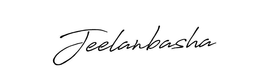 Make a beautiful signature design for name Jeelanbasha. With this signature (Antro_Vectra_Bolder) style, you can create a handwritten signature for free. Jeelanbasha signature style 7 images and pictures png