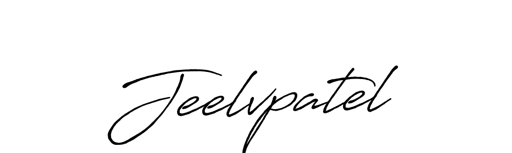 Jeelvpatel stylish signature style. Best Handwritten Sign (Antro_Vectra_Bolder) for my name. Handwritten Signature Collection Ideas for my name Jeelvpatel. Jeelvpatel signature style 7 images and pictures png