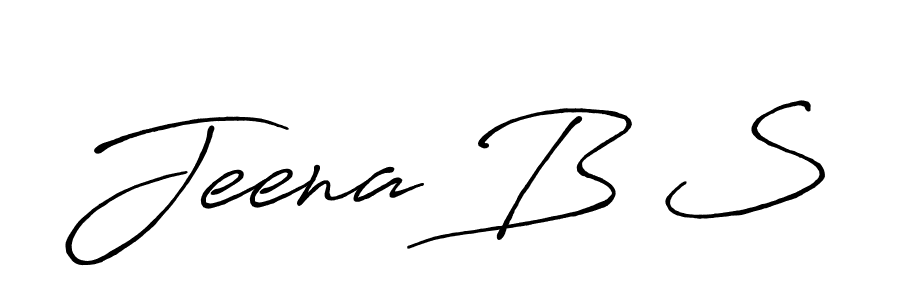 Make a beautiful signature design for name Jeena B S. Use this online signature maker to create a handwritten signature for free. Jeena B S signature style 7 images and pictures png