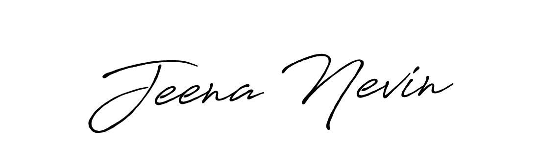 Also we have Jeena Nevin name is the best signature style. Create professional handwritten signature collection using Antro_Vectra_Bolder autograph style. Jeena Nevin signature style 7 images and pictures png