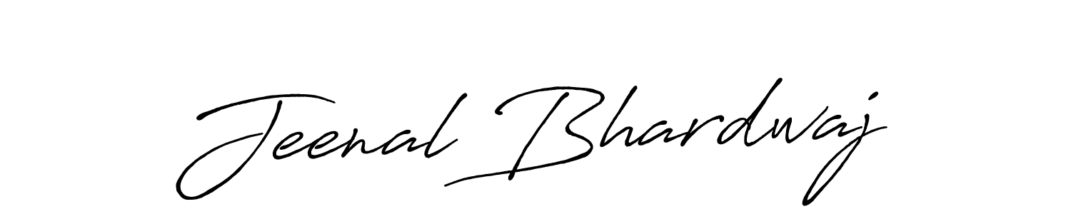 How to make Jeenal Bhardwaj name signature. Use Antro_Vectra_Bolder style for creating short signs online. This is the latest handwritten sign. Jeenal Bhardwaj signature style 7 images and pictures png