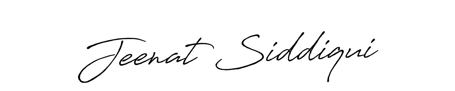Also we have Jeenat Siddiqui name is the best signature style. Create professional handwritten signature collection using Antro_Vectra_Bolder autograph style. Jeenat Siddiqui signature style 7 images and pictures png