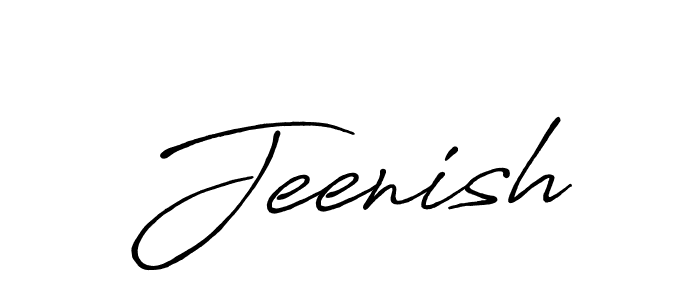 Design your own signature with our free online signature maker. With this signature software, you can create a handwritten (Antro_Vectra_Bolder) signature for name Jeenish. Jeenish signature style 7 images and pictures png
