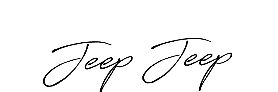 It looks lik you need a new signature style for name Jeep Jeep. Design unique handwritten (Antro_Vectra_Bolder) signature with our free signature maker in just a few clicks. Jeep Jeep signature style 7 images and pictures png