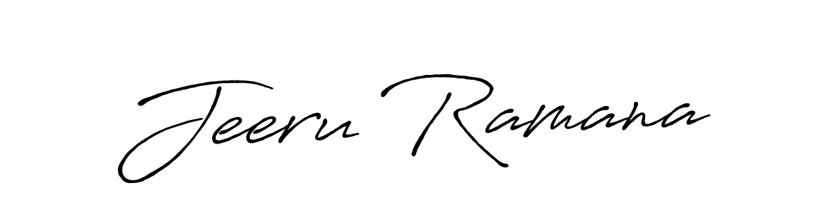 Make a short Jeeru Ramana signature style. Manage your documents anywhere anytime using Antro_Vectra_Bolder. Create and add eSignatures, submit forms, share and send files easily. Jeeru Ramana signature style 7 images and pictures png