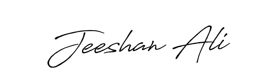Also we have Jeeshan Ali name is the best signature style. Create professional handwritten signature collection using Antro_Vectra_Bolder autograph style. Jeeshan Ali signature style 7 images and pictures png