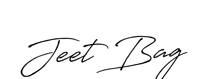 Use a signature maker to create a handwritten signature online. With this signature software, you can design (Antro_Vectra_Bolder) your own signature for name Jeet Bag. Jeet Bag signature style 7 images and pictures png