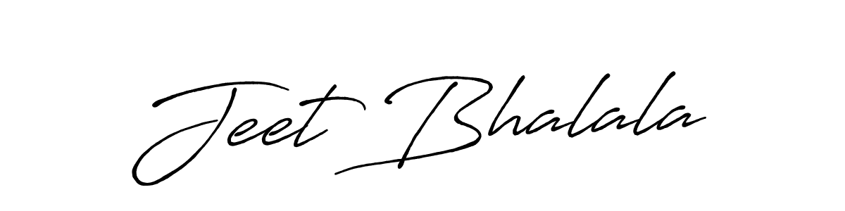 Create a beautiful signature design for name Jeet Bhalala. With this signature (Antro_Vectra_Bolder) fonts, you can make a handwritten signature for free. Jeet Bhalala signature style 7 images and pictures png